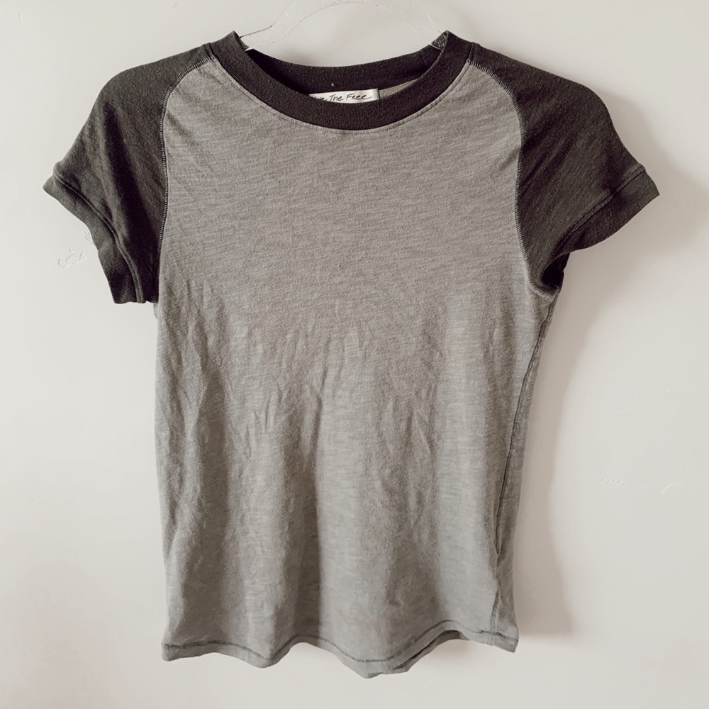 Green free people top